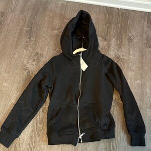 Trendy Queen Black Hoodie with Zip